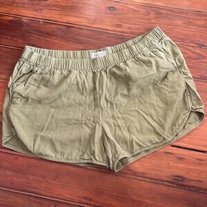 Madewell elastic waist pull on flat front shorts sz XL